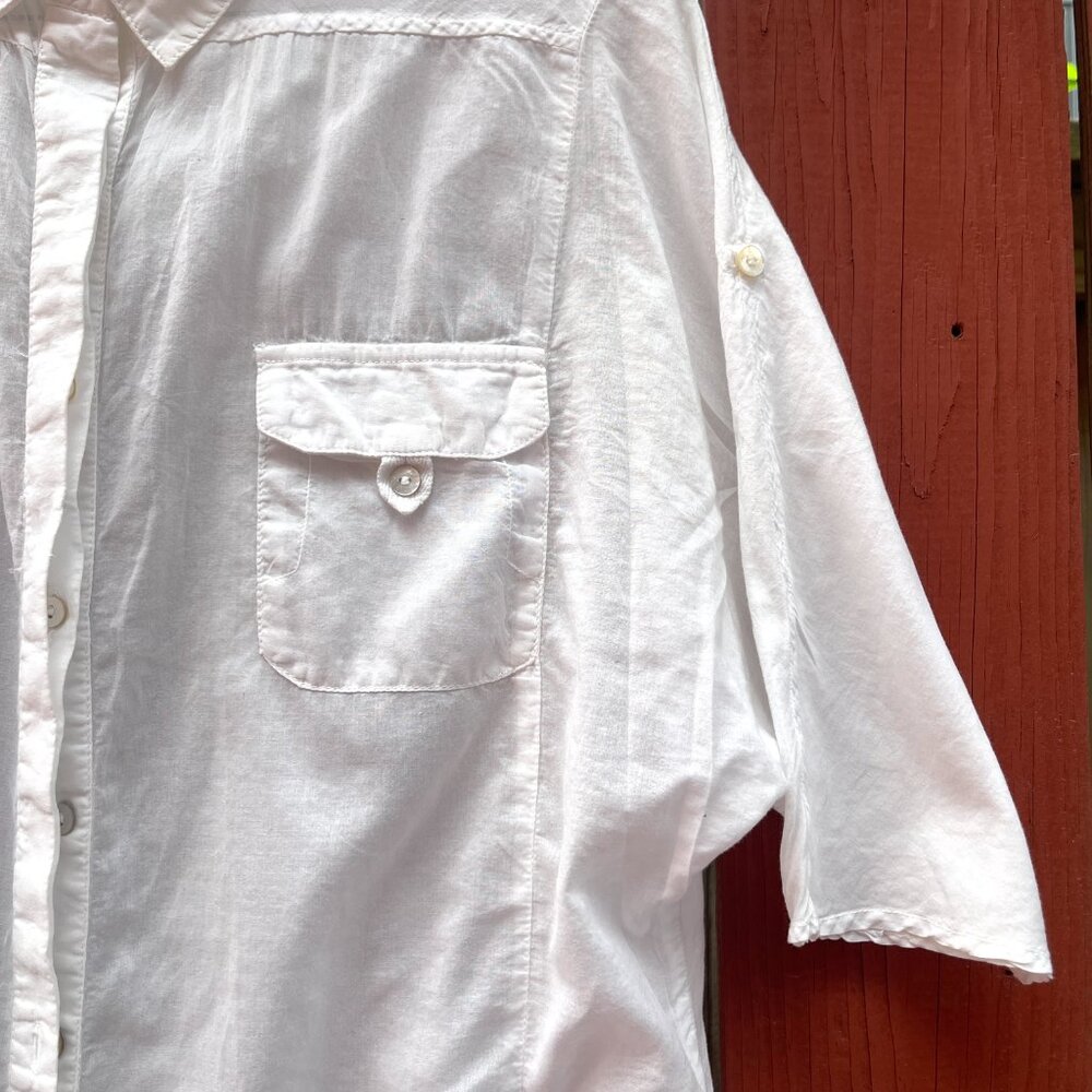ZARA BACIK COTTON BUTTOM DOWN SHORT SLEEVERS SHIRT M - Picture 9 of 10